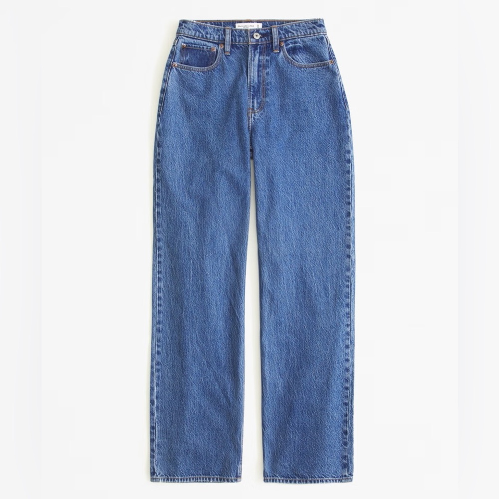 Abercrombie & Fitch Blue Straight Leg Jeans